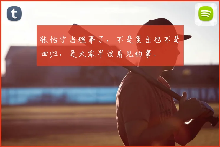 张怡宁当理事了,不是复出也不是回归,是大家早该看见的事。